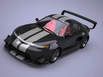 Generic car 06 model in Lightwave 3D 3D model