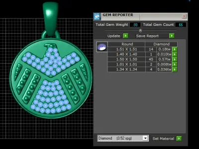   pingente pendant  3D print model