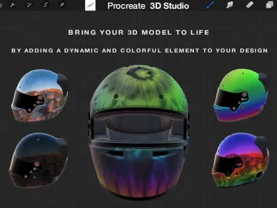 Procreate 3d Model - Bell Helmets 3D model