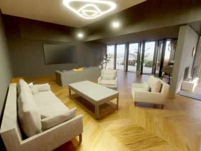 Modern House 3D model 13