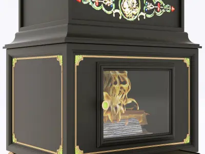 Klaus Lange fireplace 3D model