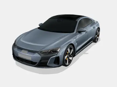 Audi e-tron GT 2022 Low-poly 3D model