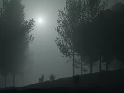 Forest landscape Free 3D model