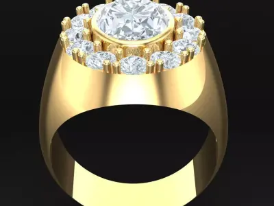 Luxury Men Rings Designs 5MR037 3D print model