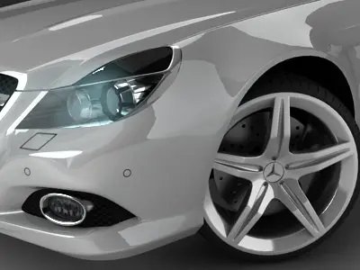 mercedes SL 2009 3D model