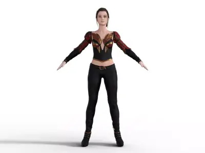 WarriorPrincess woman 3D model