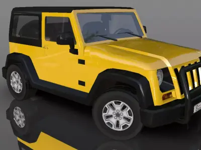Jeep Wrangler 4x4 Jeep 2019 3D model Game Ready Asset Low-poly 3D model