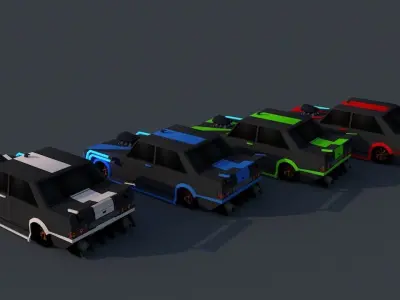 3D EAGLE CAR  Low-poly 3D model