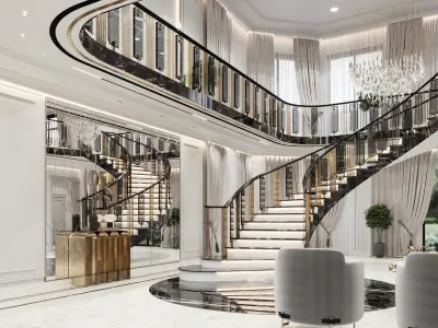 LUXURY NEOCLASSIC SCENE 3D model