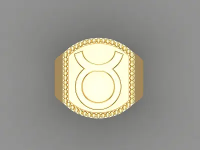 Taurus Ring Version 2 For Print STL 3D print model