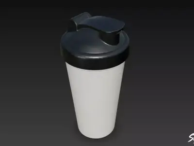 Shaker Bottle Low-poly 3D model