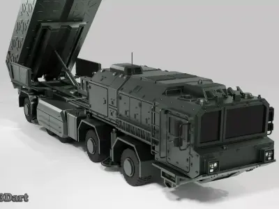 Hrim-2  Ballistic Missile Launcher - 3D Printable Model 3D print model