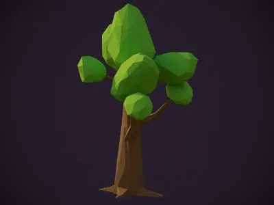 Low-poly Tree Model 001 Low-poly 3D model