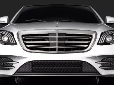 Mercedes Benz S 560 Lang 4MATIC AMG Line V222 2018 3D model