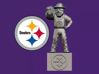 NFL PITTSBURGH STEELERS FOOTBALL - STATUE DECOR - 3D PRINT 3D print model