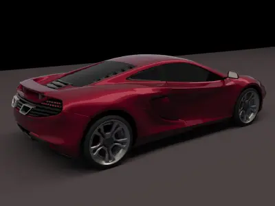 McLaren MP4-12C 2011 supercar 3D model