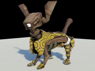 Fender - A Game Ready Friendly Fella Low-poly 3D model