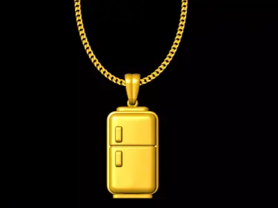 Fridge pendant charms - one inch pendant 3D print model