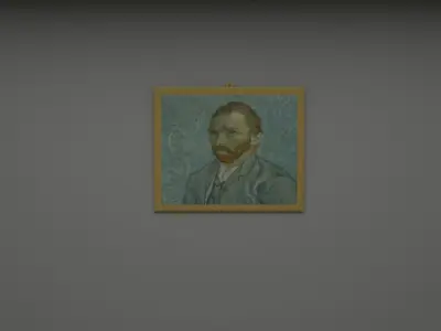 Van gogh wall frame Free low-poly 3D model