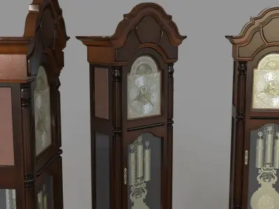 Howard Miller Winterhalder II  Grandfather Clock 3D model