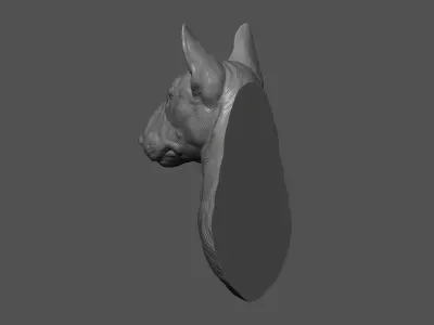 Bull Terrier bust 3D print model
