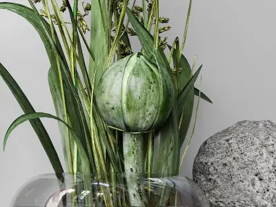 Decorative set 014 with Ceramic 3D model