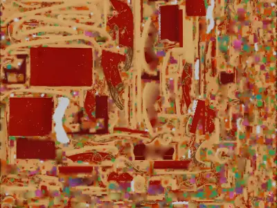 Santa Sleigh Full of Presents 3D Model Christmas Centerpiece Low-poly 3D model