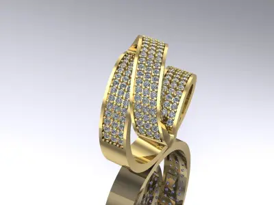 twisted ring 3D print model