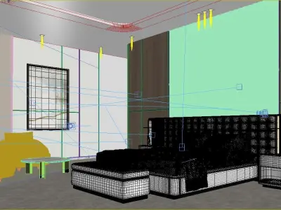 Luxury Italian Bedroom 3D model