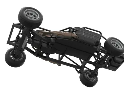 Dirt Modified stock car Base Scale 1 to 25 3D print model