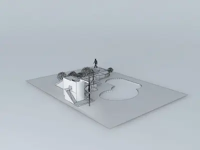 2 MINI GOLF HOLES 3D model