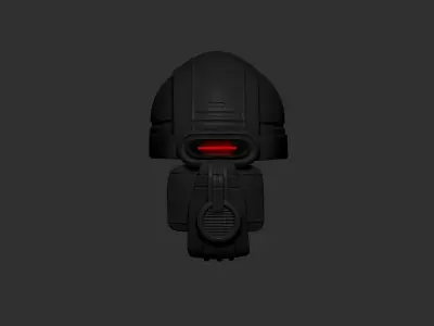 helmet high poly sculpt 3d printable  3D model 9