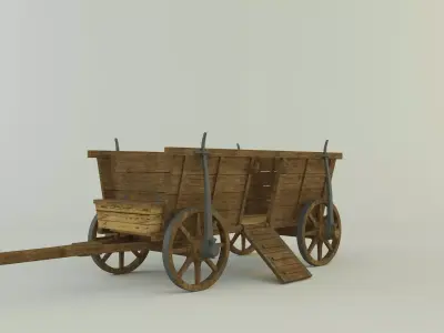 Hussites war wagon 3D model