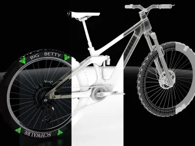 Bicycle Low-poly 3D model by mrakhshani1370