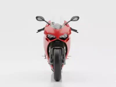 Ducati Panigale V4 Low-poly 3D model
