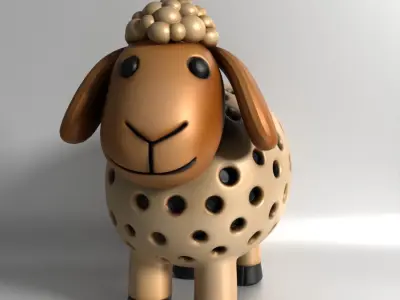 Sheep Sprouter Seed Chia Radish Lentil Germinator 3D print model