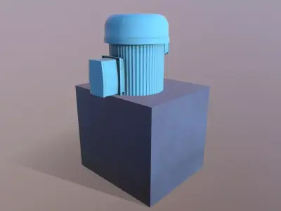 Half Pump Low-poly 3D model