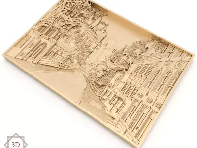 Panel 6 - City View - CNC 3D model