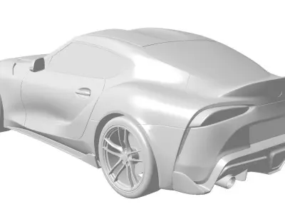 Toyota Supra 2020 solid for CFD or 3D printing 3D model 3D model