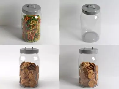 Glass Jar 3D model