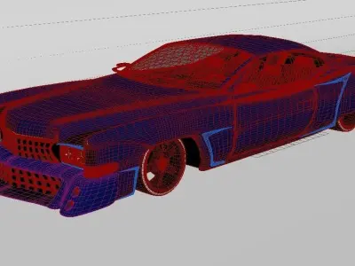 cadillac 1969 fleetwood custom lowrider 3D model