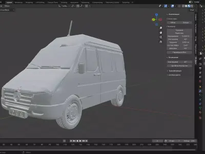 Mercedes Sprinter 3D print model