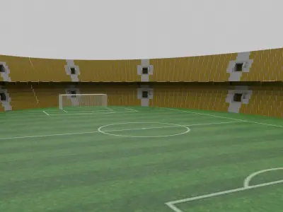 Football Stadium  Low-poly 3D model get