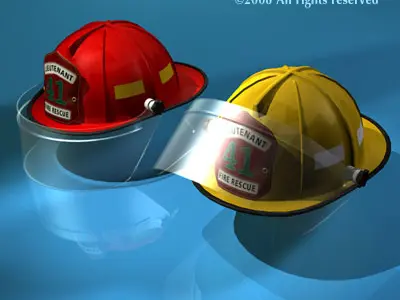 Firemen helmet 3D model