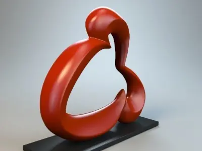 Abstract Figure m07 P 3D print model