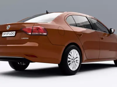 Volkswagen Lavida Qihang 2019 Low-poly 3D model