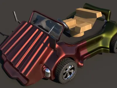 3D Car 3D Games Ten Low-poly 3D model