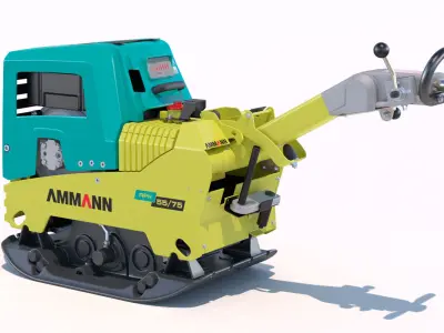 Ammann 55-75 Vibratory Reversible Plate PBR 3D model