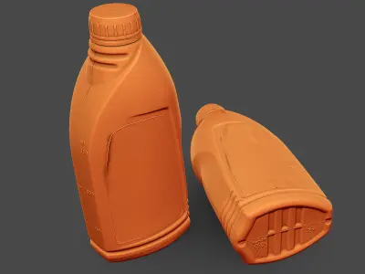 Motor Oil 2T Bottle 3D model