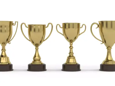 Cups Trophy 3D model 17
